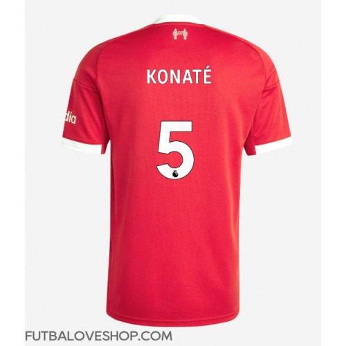 Dres Liverpool Ibrahima Konate #5 Domáci 2025-26 Krátky Rukáv